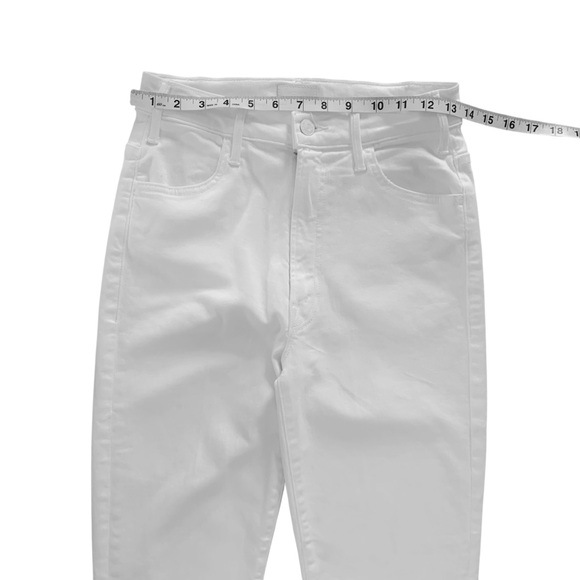 MOTHER White Cropped Flare Jeans - Picture 6 of 11
